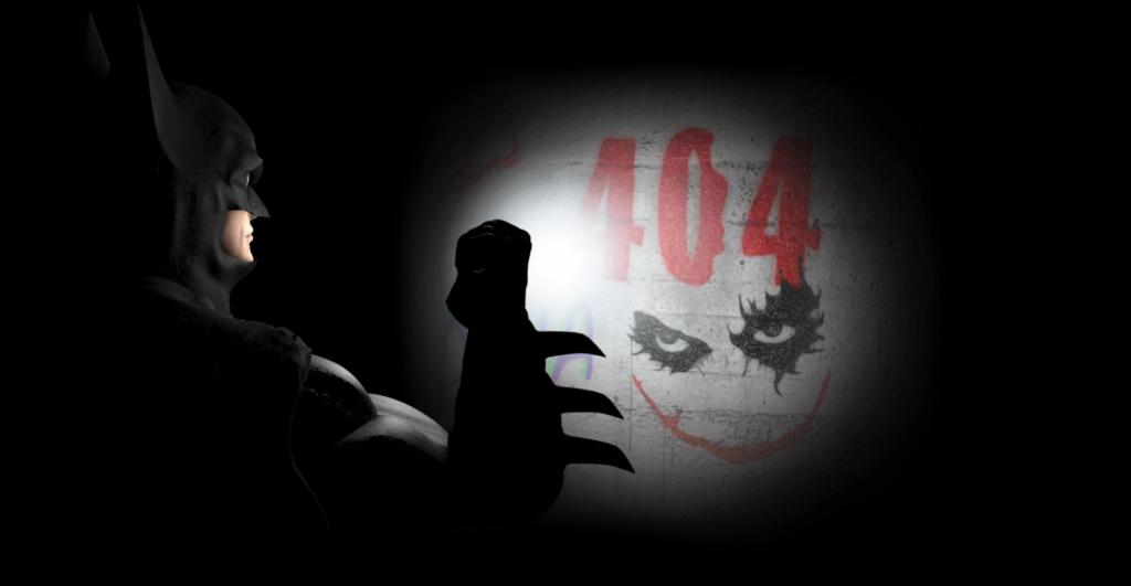 创意黑色蝙蝠侠/小丑404页面源码-书宇源码网