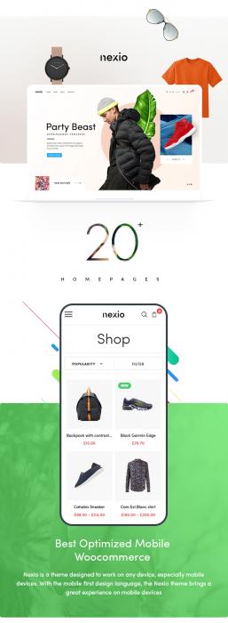 WordPress主题Nexio v1.0.7 时尚服装WooCommerce商店主题-书宇源码网