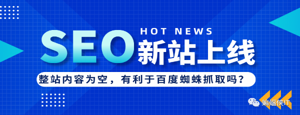 SEO实战，新站上线，网站内容为空好吗?-书宇源码网