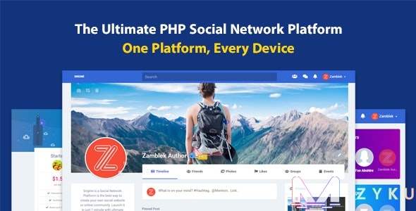 Sngine – 终极PHP社交网络平台 v3.4 带手机APP-书宇源码网