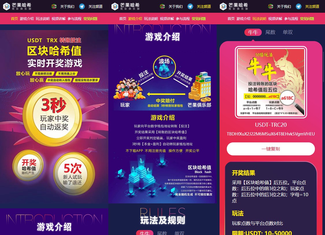 哈希值竞猜源码纯合约的返奖辛运哈希源码-书宇源码网