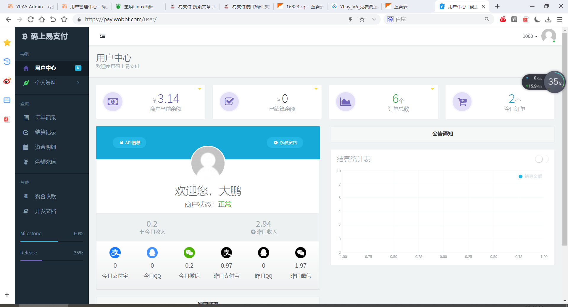 【书宇亲测】新版彩虹易支付源码多通道轮询一键对接、第三方支付、京东支付、免签约支付、聚合支付插图2
